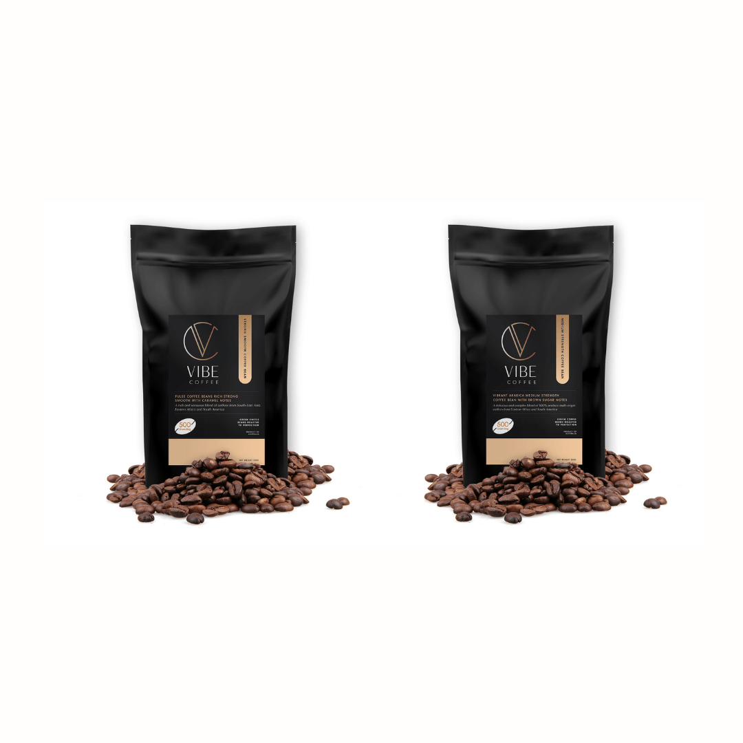 Caffeine Fueled Coffee Bean Starter Pack – 2 X 500 Gram Bags